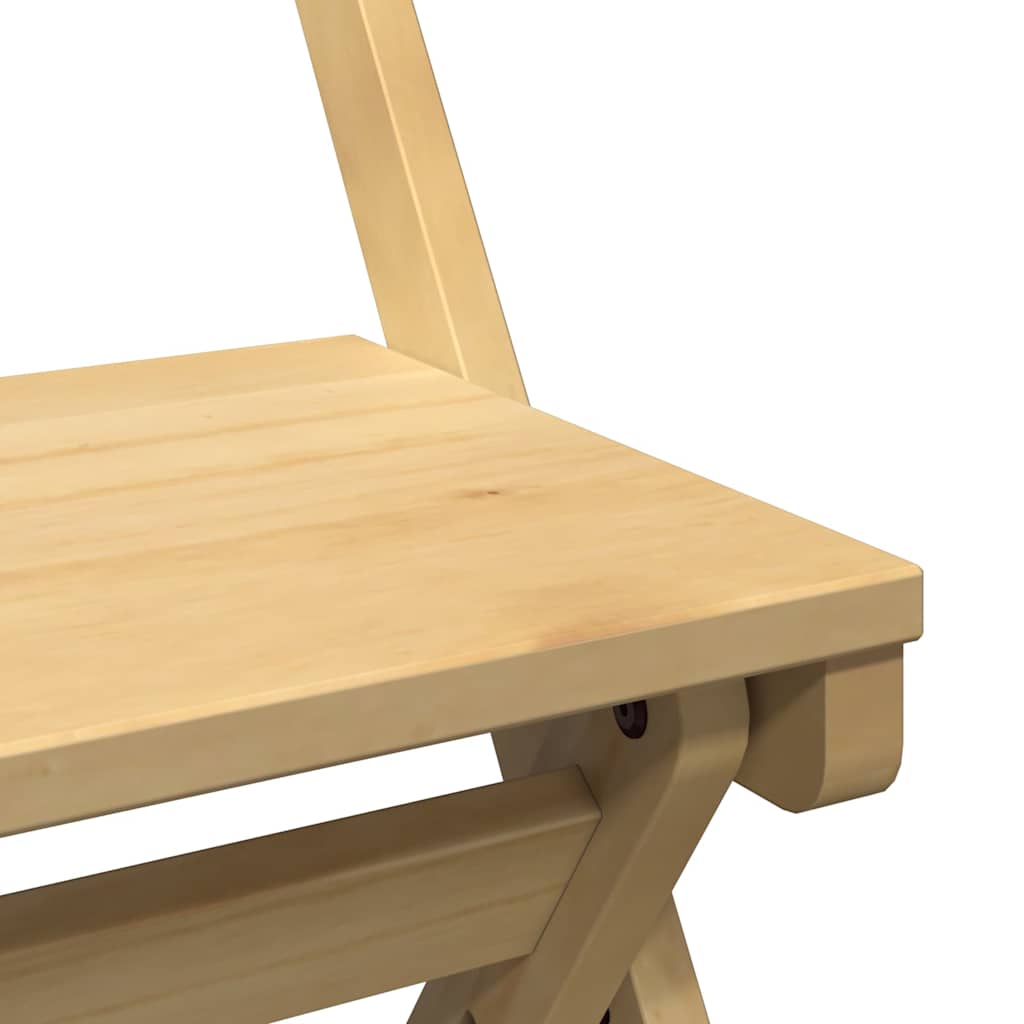Chaises à manger pliables lot de 4 Corona bois massif de pin - XIOS