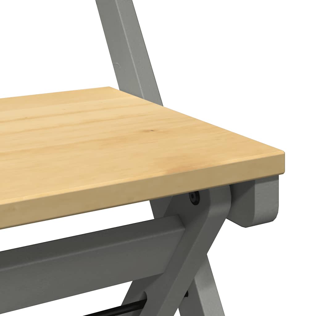 Chaises à manger pliables lot de 4 Corona bois de pin massif - XIOS