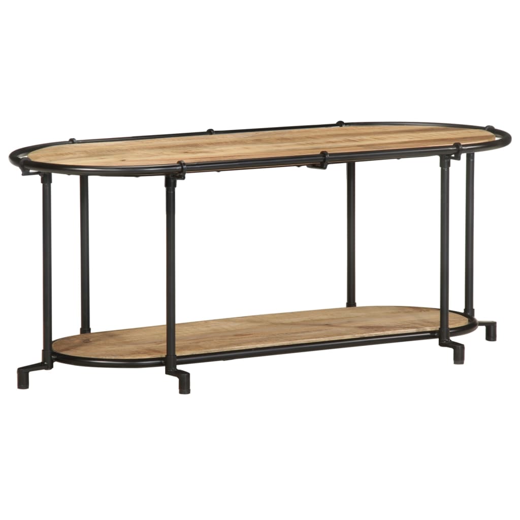 Meuble TV 100x42x40 cm bois massif de manguier brut - XIOS