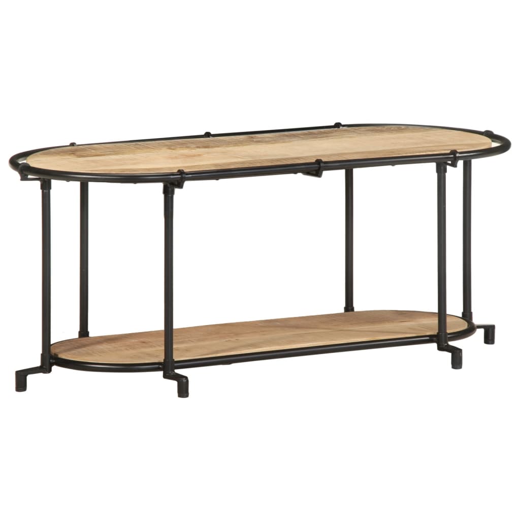 Meuble TV 100x42x40 cm bois massif de manguier brut - XIOS