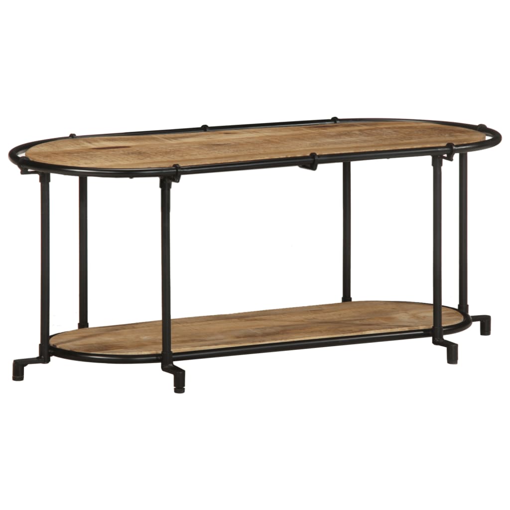 Meuble TV 100x42x40 cm bois massif de manguier brut - XIOS