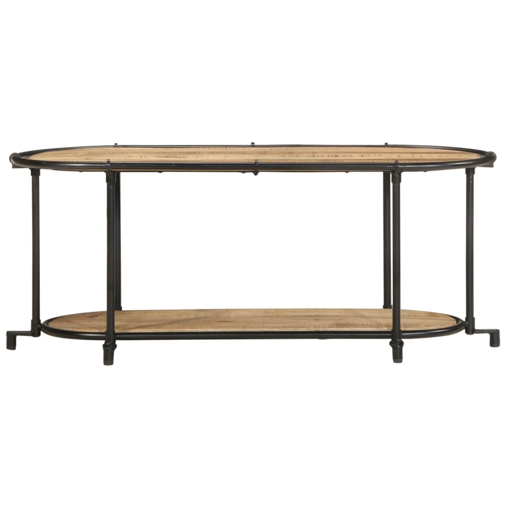 Meuble TV 100x42x40 cm bois massif de manguier brut - XIOS