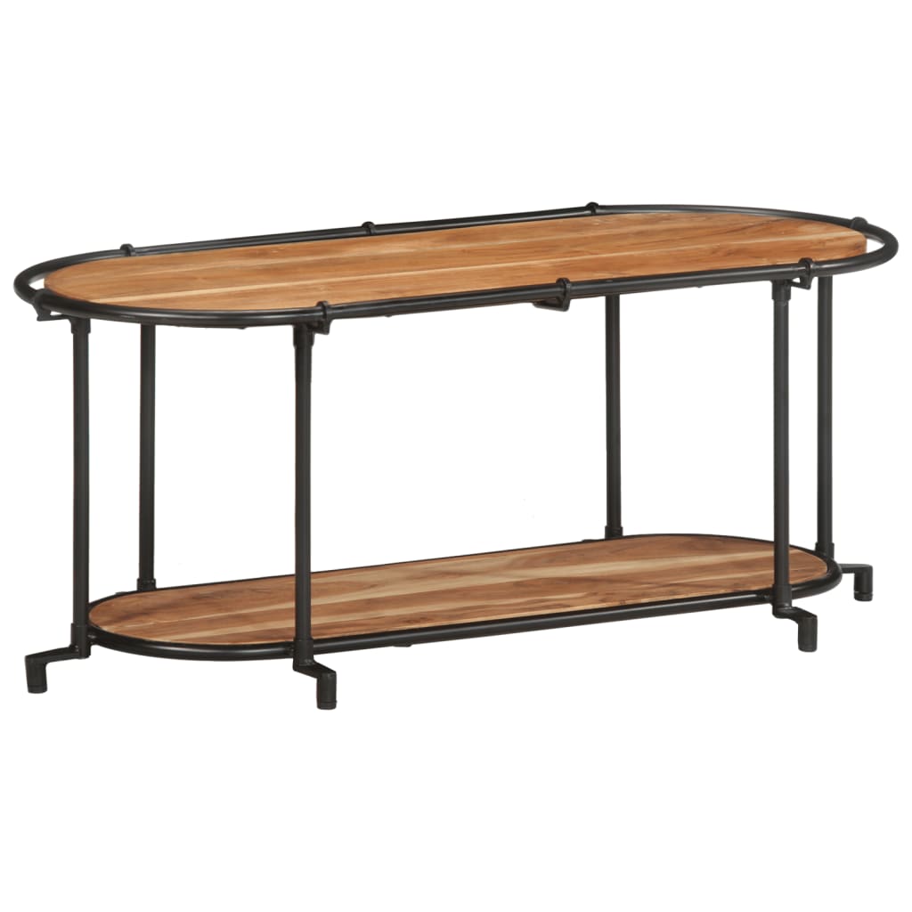 Meuble TV 100x42x40 cm bois d'acacia massif - XIOS