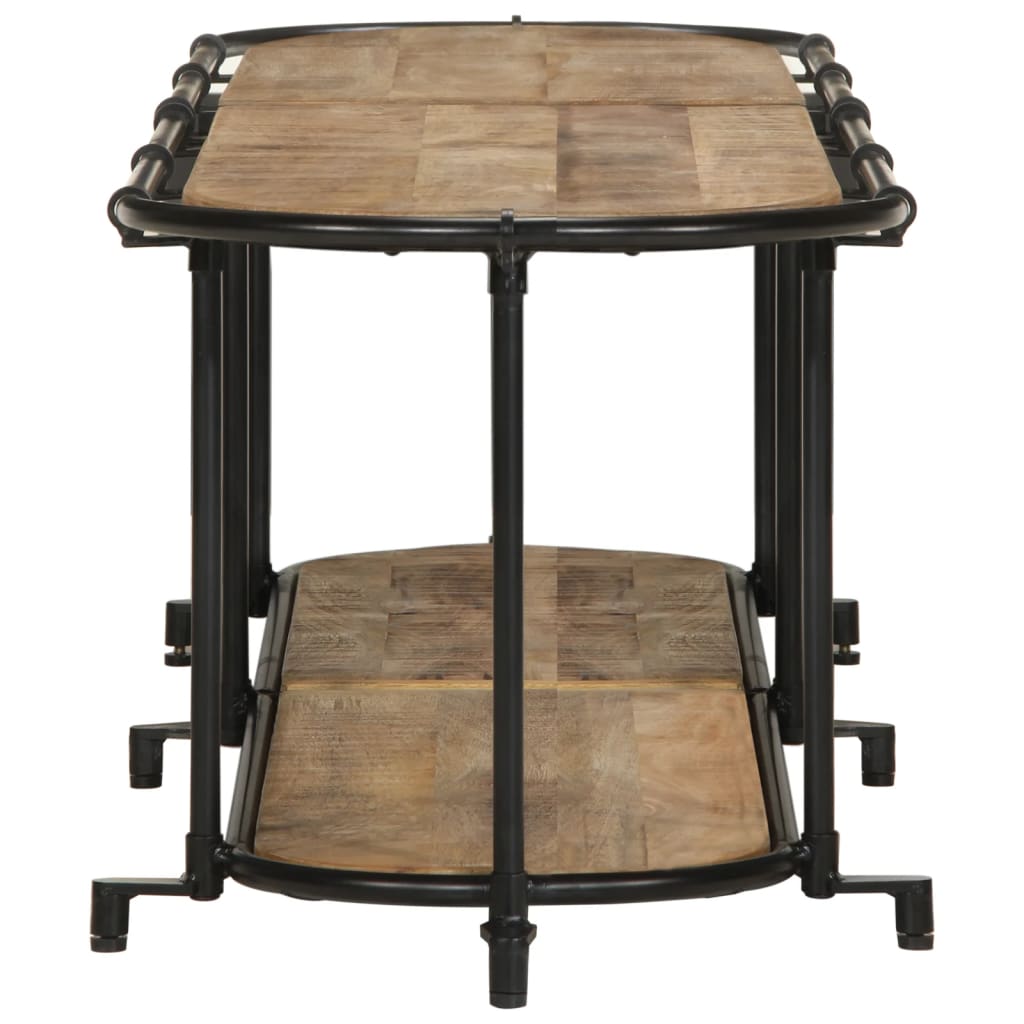 Meuble TV 160x42x40 cm bois massif de manguier brut - XIOS