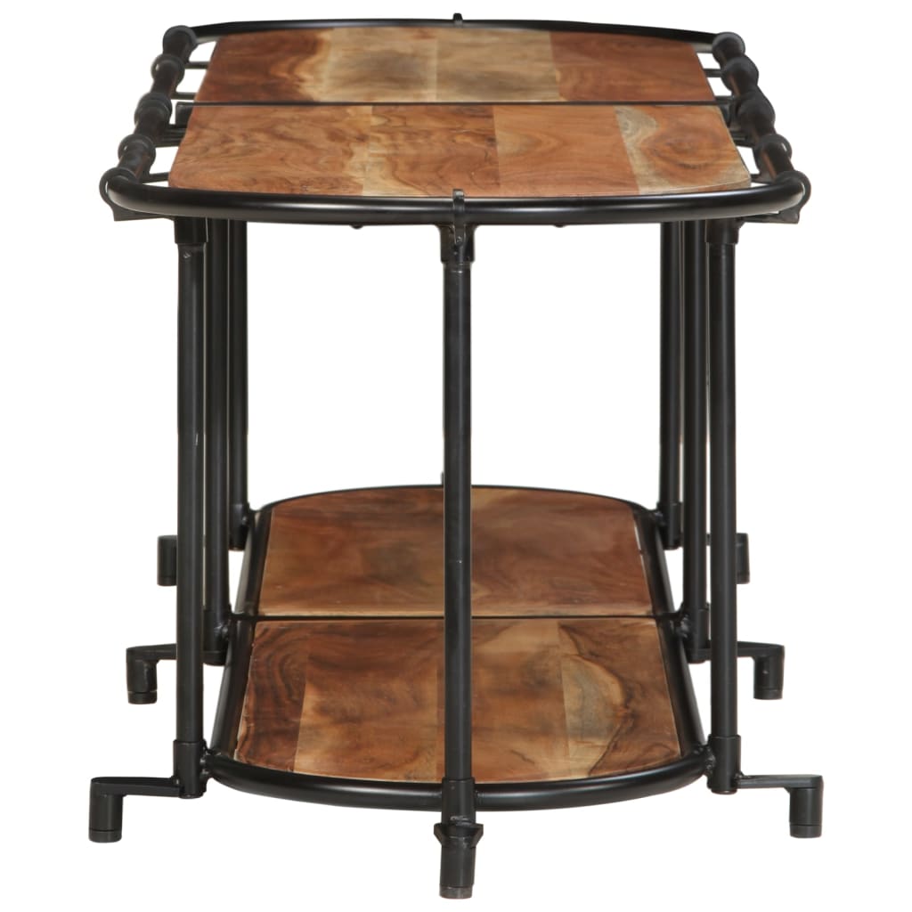 Meuble TV 160x42x40 cm bois d'acacia massif - XIOS