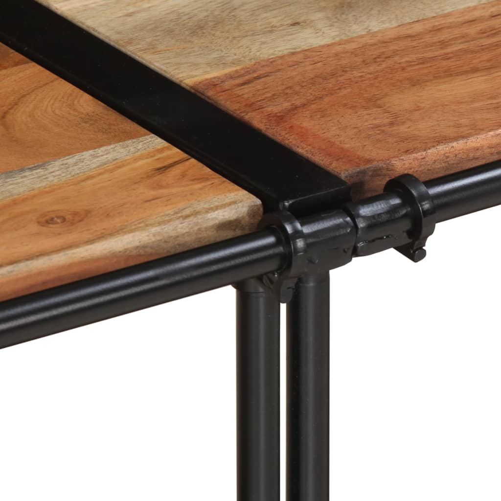 Meuble TV 160x42x40 cm bois d'acacia massif - XIOS