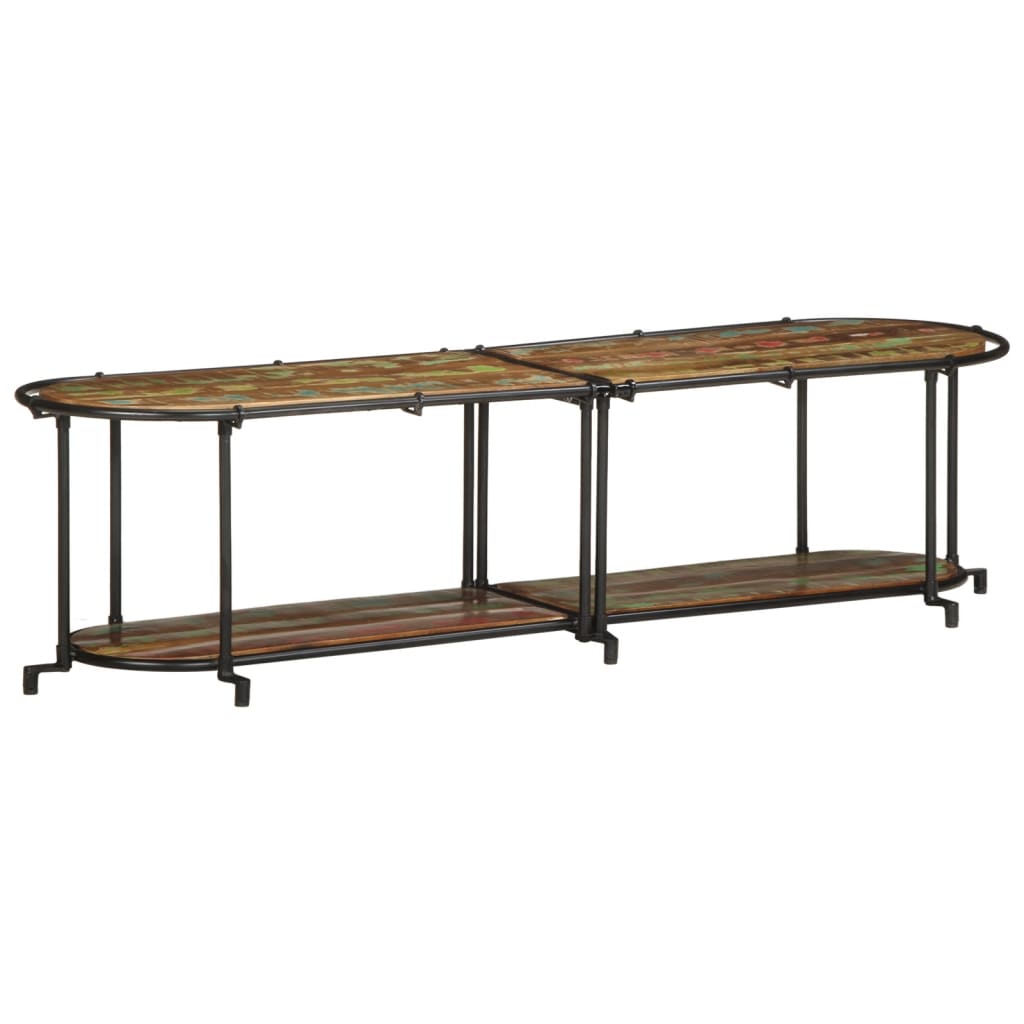 Meuble TV 160x42x40 cm bois massif de récupération - XIOS