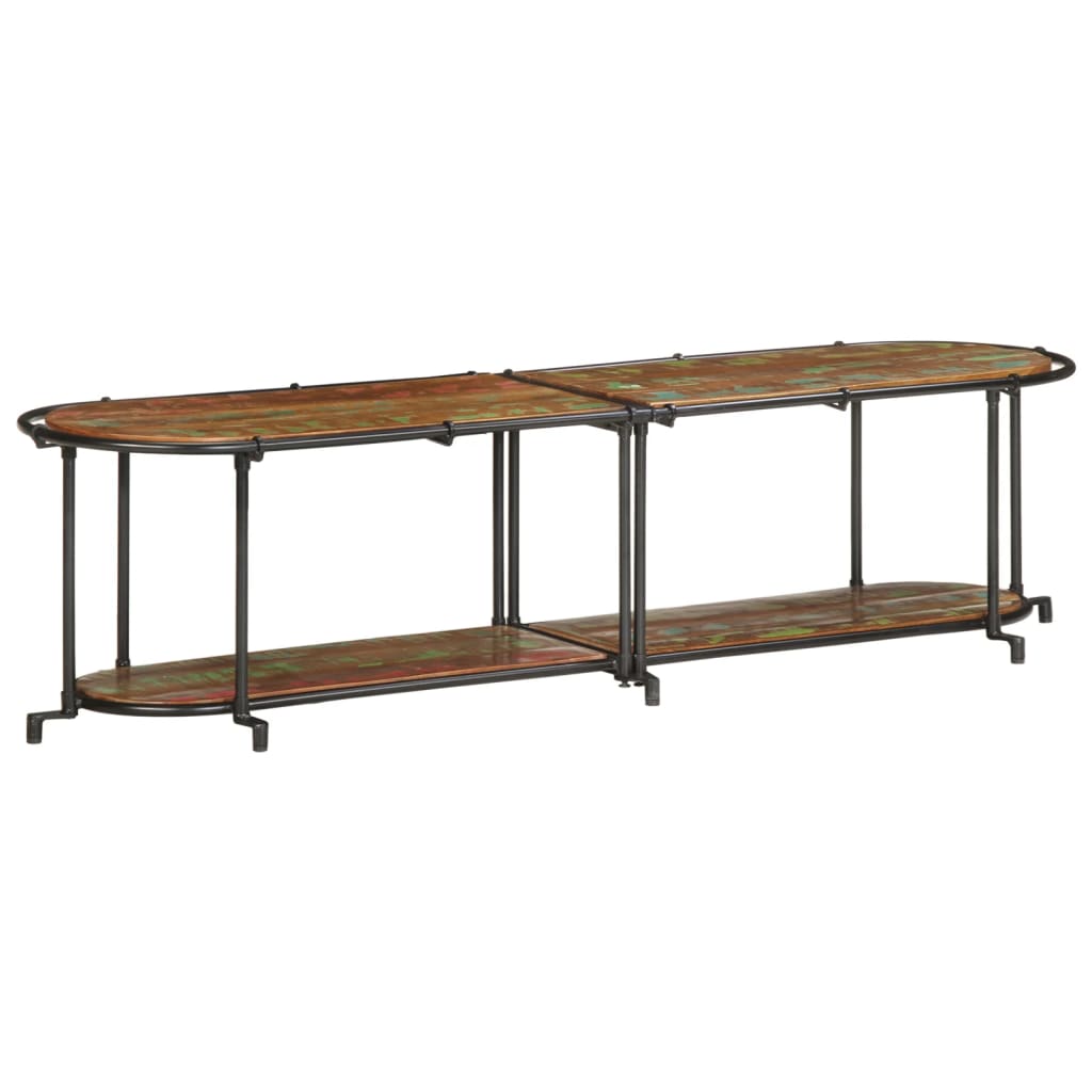 Meuble TV 160x42x40 cm bois massif de récupération - XIOS
