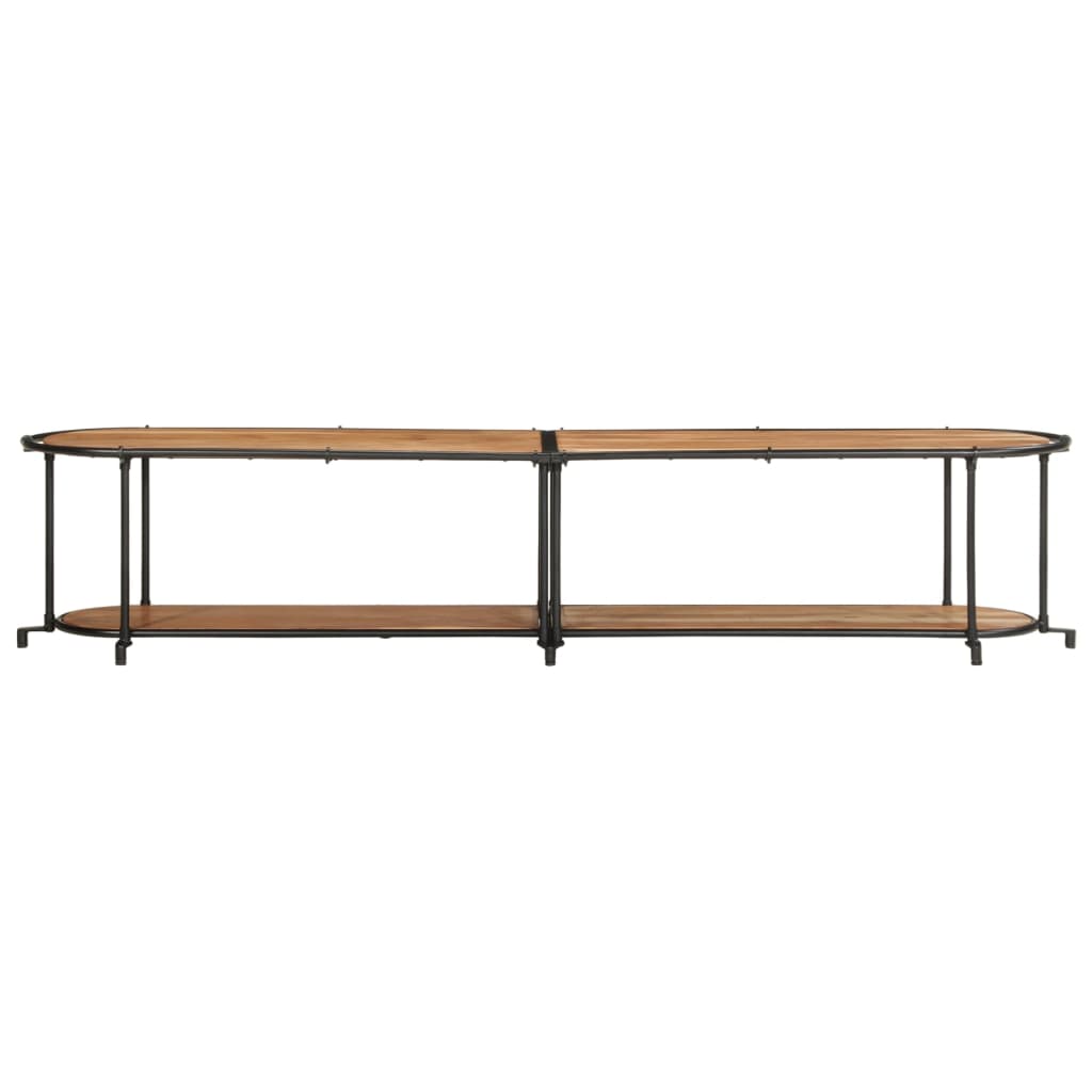 Meuble TV 200x42x40 cm bois d'acacia massif - XIOS