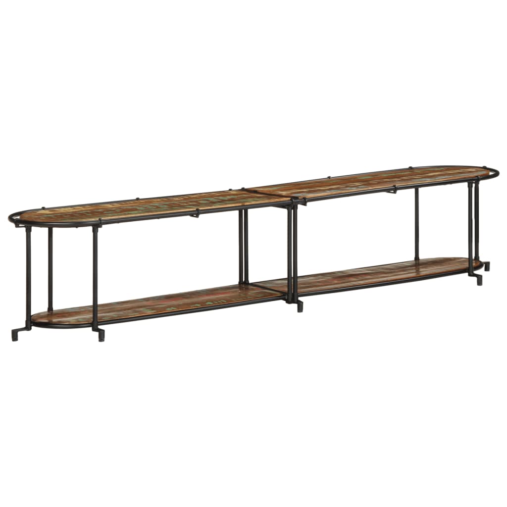 Meuble TV 200x42x40 cm Bois massif de récupération - XIOS
