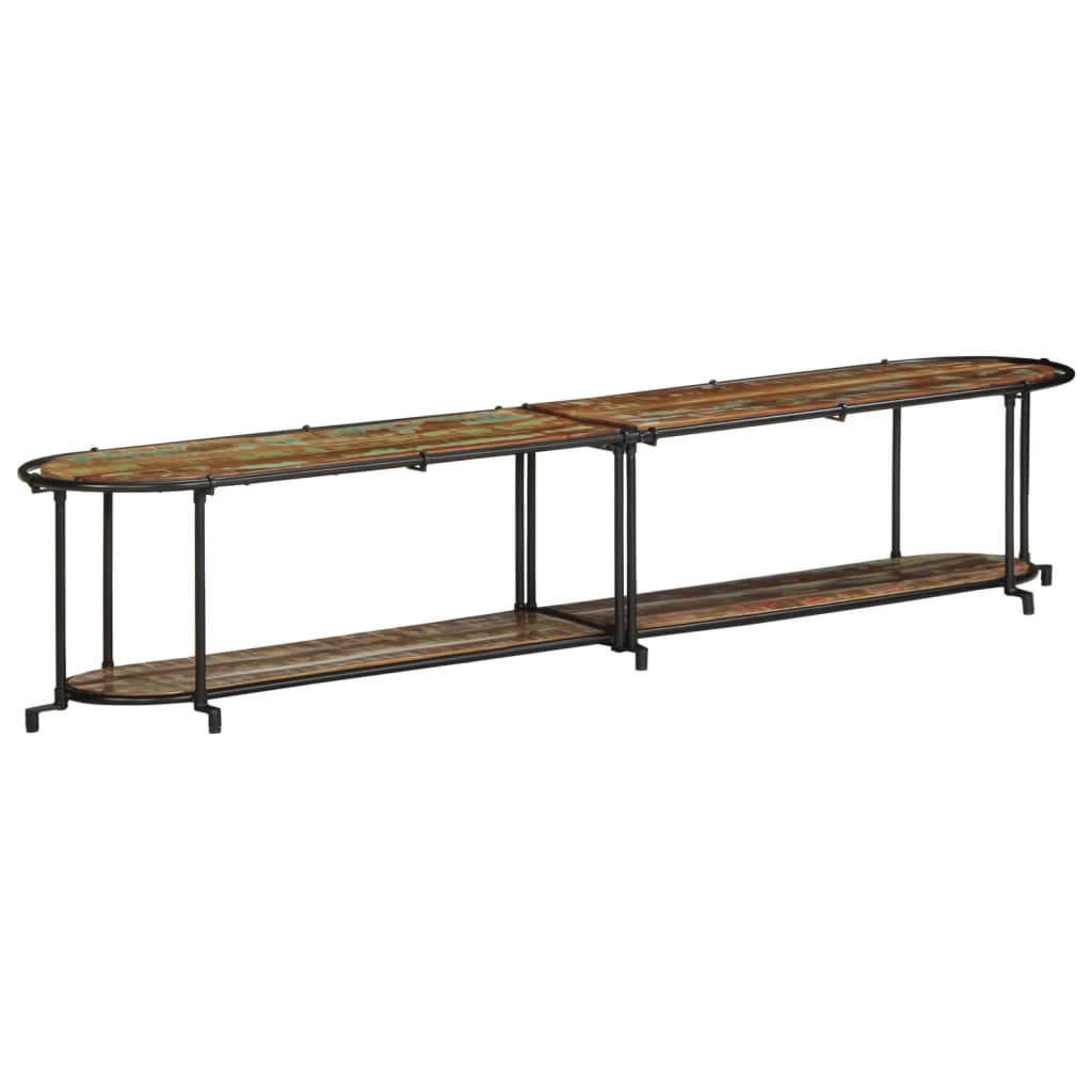Meuble TV 200x42x40 cm Bois massif de récupération - XIOS