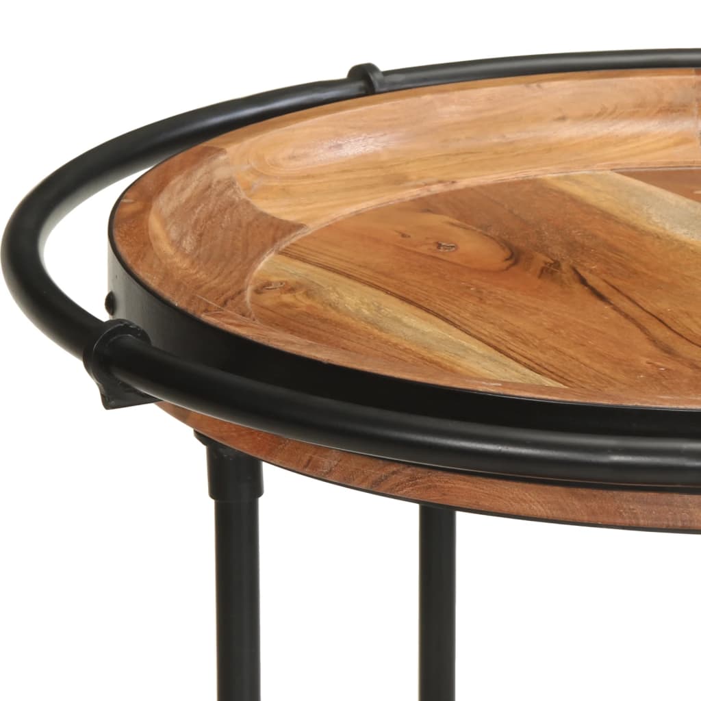 Table d'appoint Ø55x83 cm bois massif d'acacia - XIOS