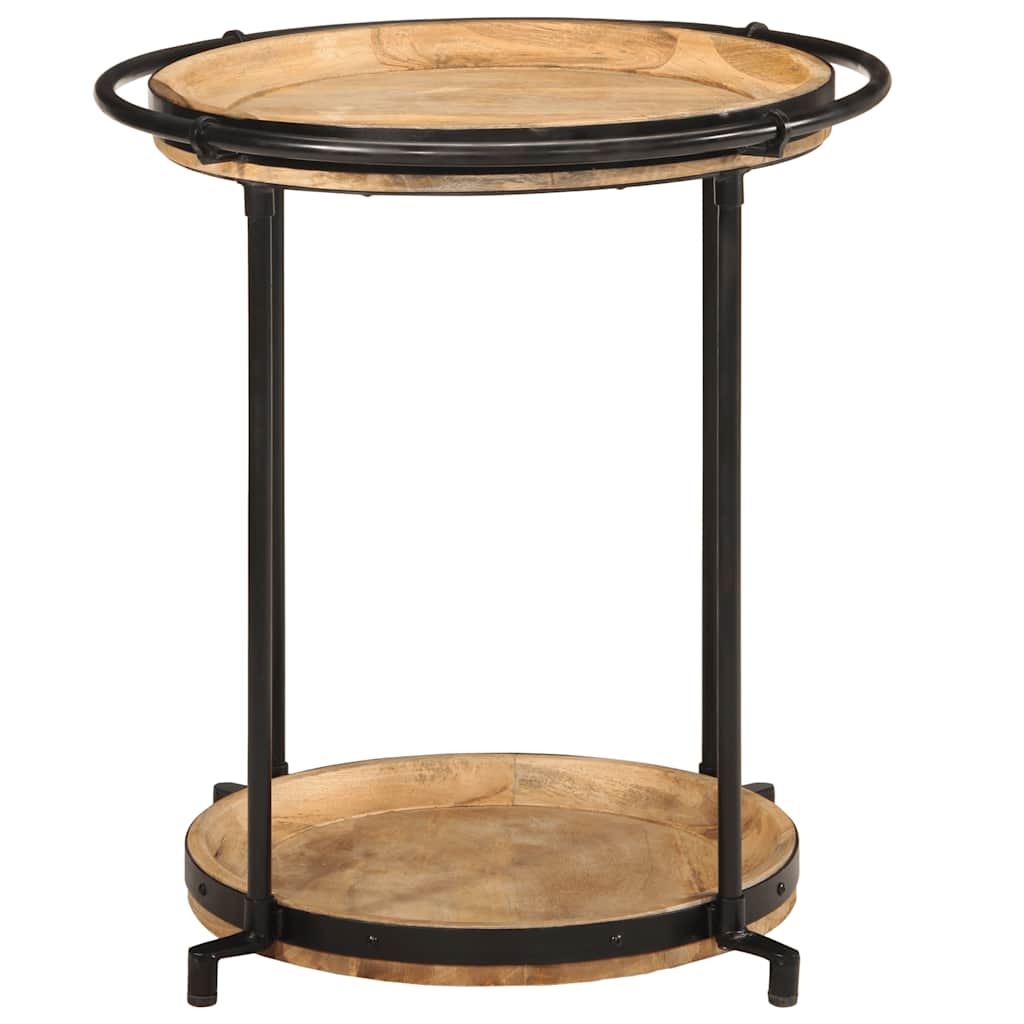 Table d'appoint Ø55x60 cm bois de manguier massif - XIOS
