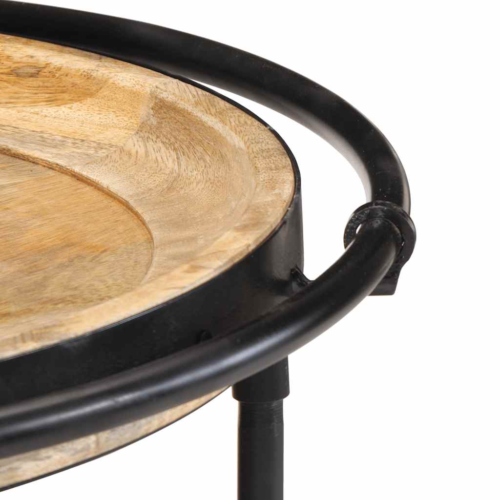 Table d'appoint Ø55x60 cm bois de manguier massif - XIOS