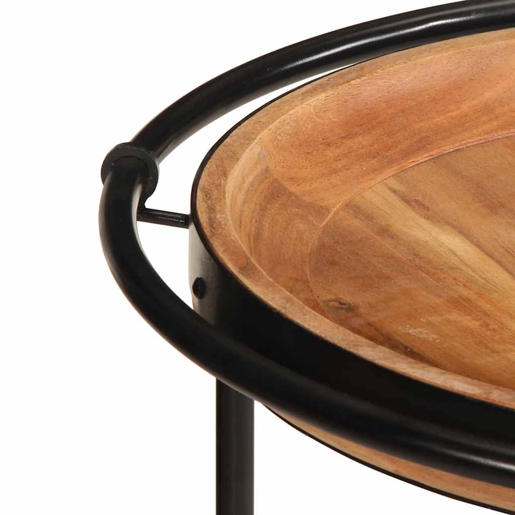 Table d'appoint Ø55x60 cm bois massif d'acacia - XIOS