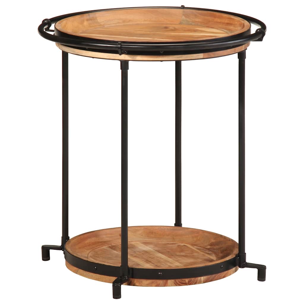 Table d'appoint Ø55x60 cm bois massif d'acacia - XIOS