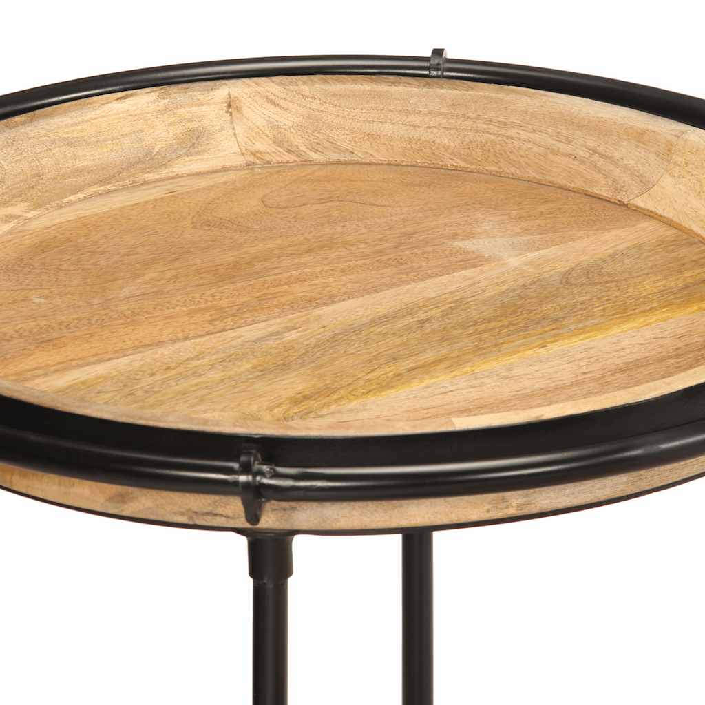 Ensemble de table d'appoint 2 pcs bois massif de manguier - XIOS
