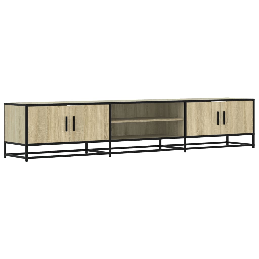 Meuble TV chêne sonoma 210x35x41 cm bois d'ingénierie - XIOS