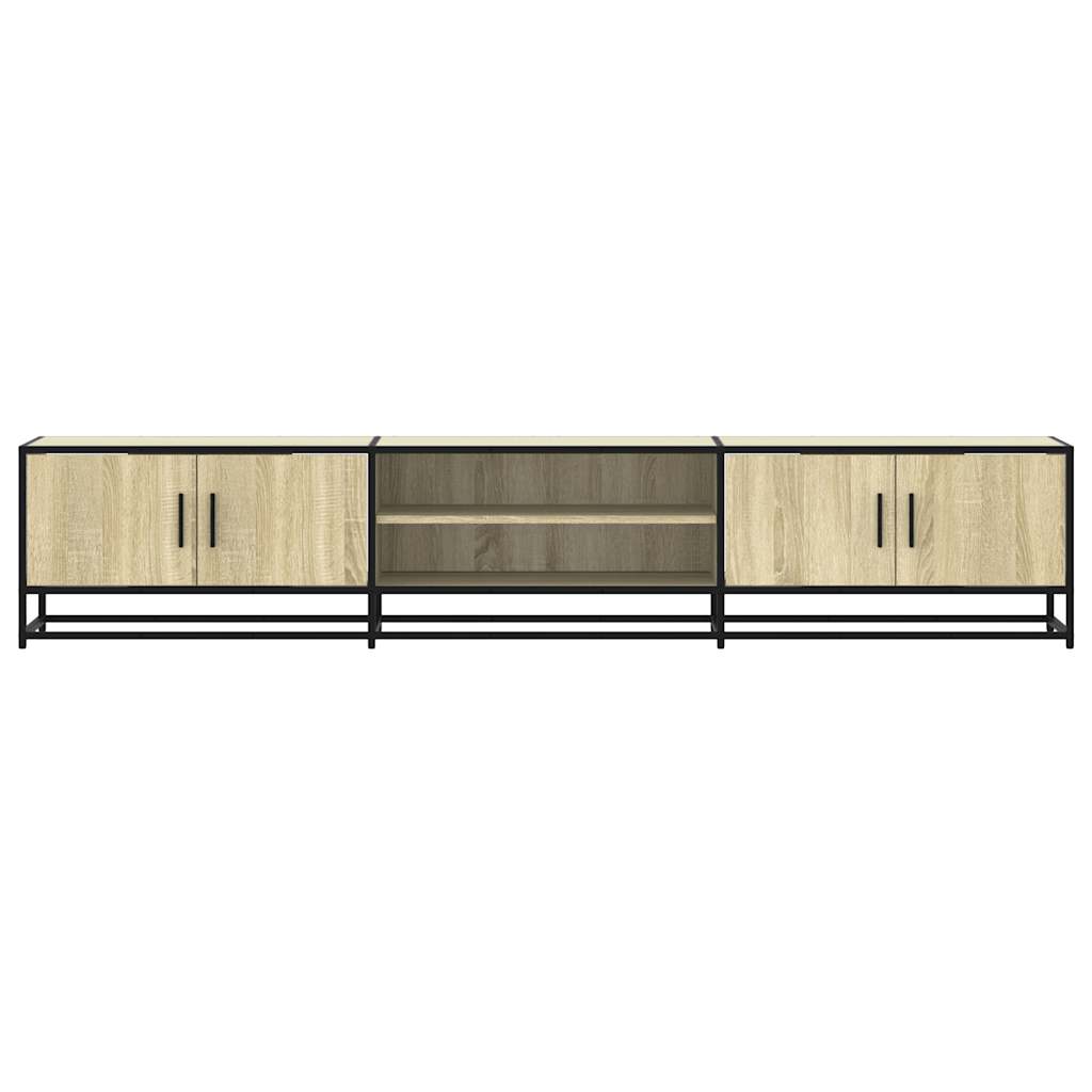 Meuble TV chêne sonoma 210x35x41 cm bois d'ingénierie - XIOS
