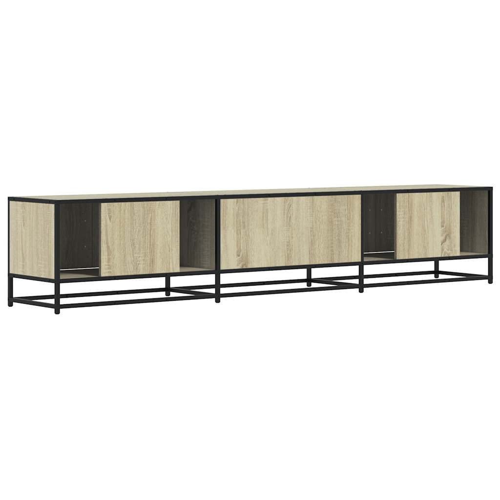 Meuble TV chêne sonoma 210x35x41 cm bois d'ingénierie - XIOS