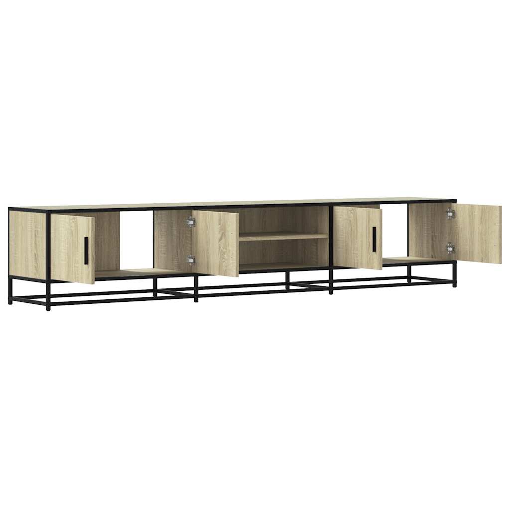 Meuble TV chêne sonoma 210x35x41 cm bois d'ingénierie - XIOS