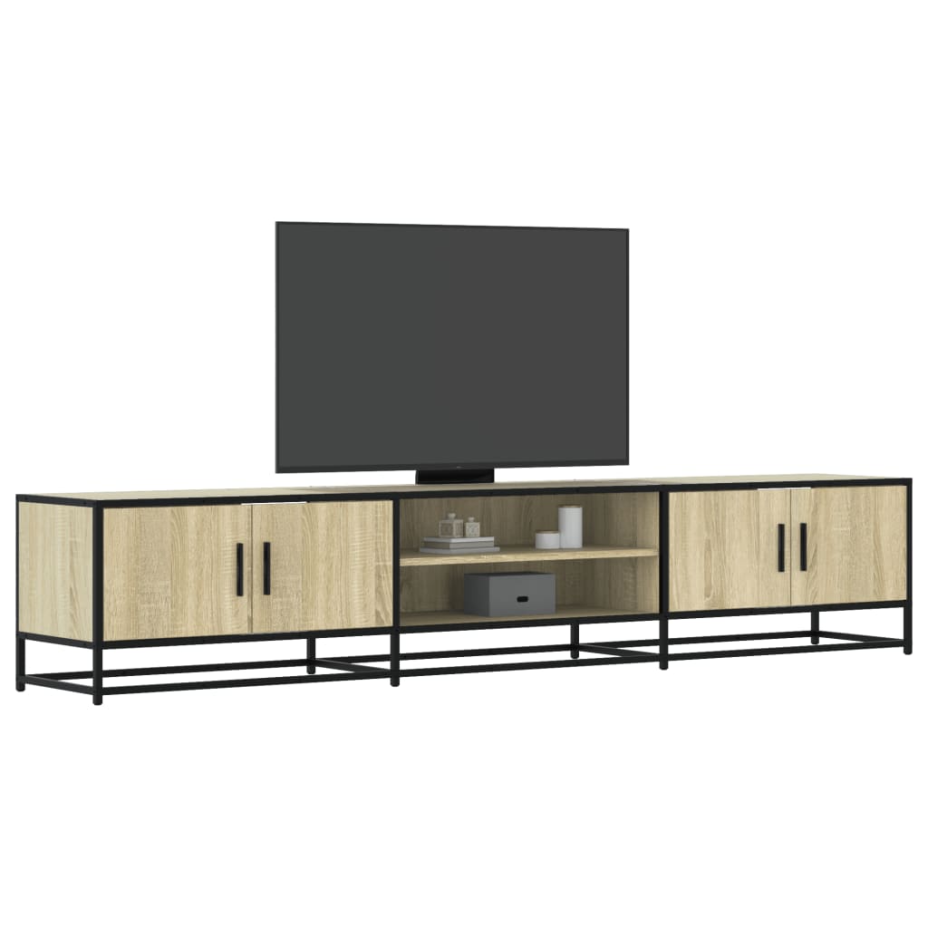 Meuble TV chêne sonoma 210x35x41 cm bois d'ingénierie - XIOS