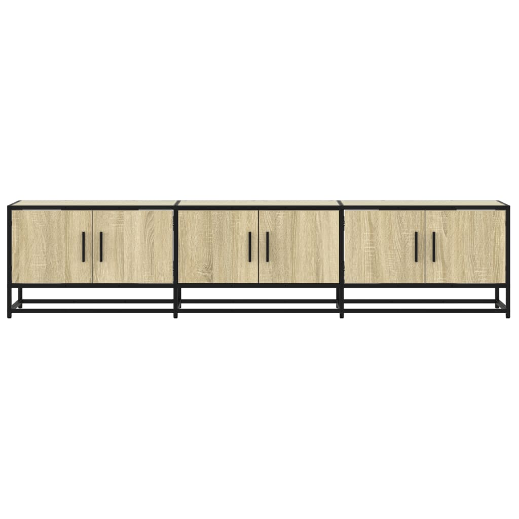 Meuble TV chêne sonoma 180x35x41 cm bois d'ingénierie - XIOS