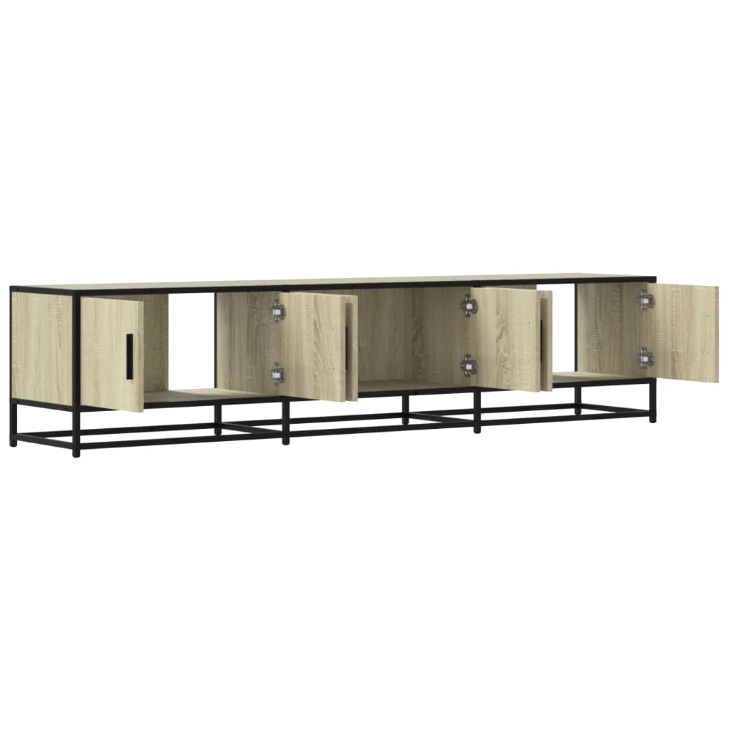 Meuble TV chêne sonoma 180x35x41 cm bois d'ingénierie - XIOS