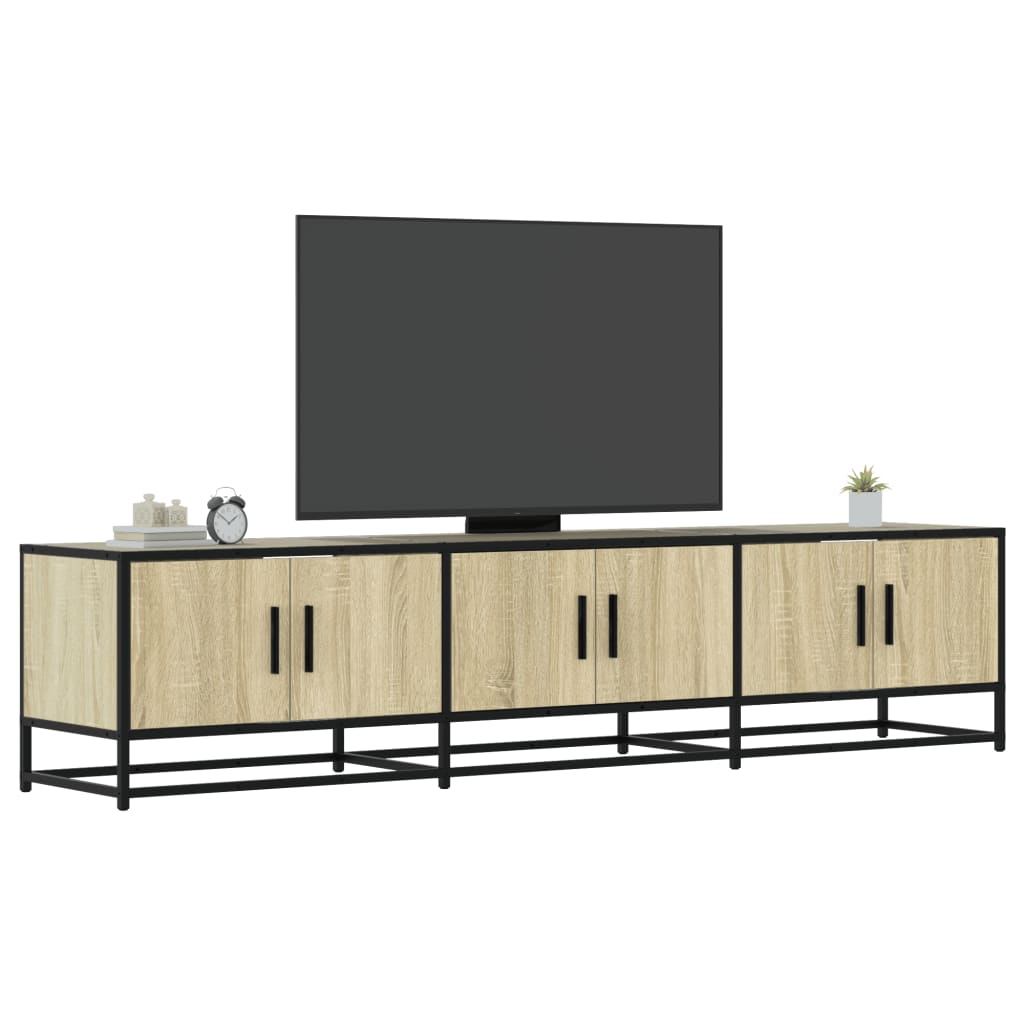 Meuble TV chêne sonoma 180x35x41 cm bois d'ingénierie - XIOS