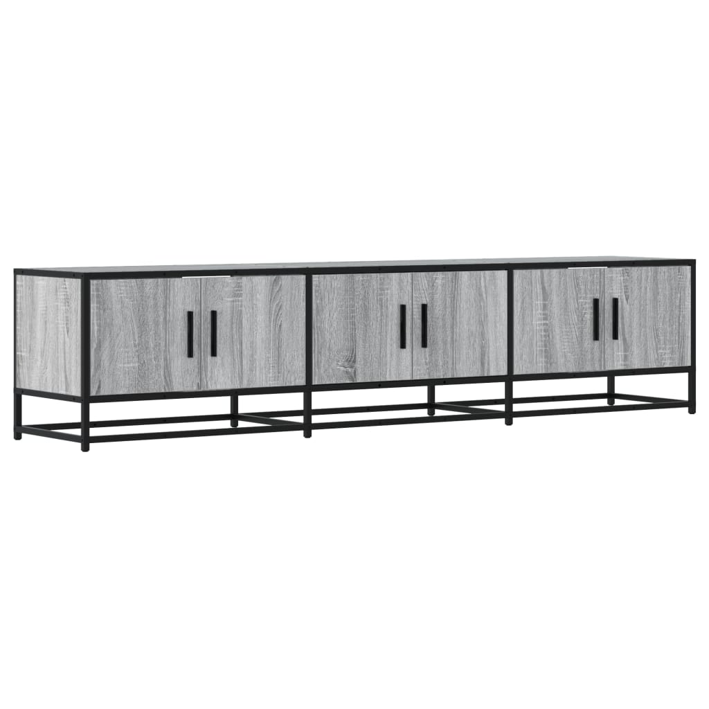 Meuble TV sonoma gris 180x35x41 cm bois d'ingénierie - XIOS