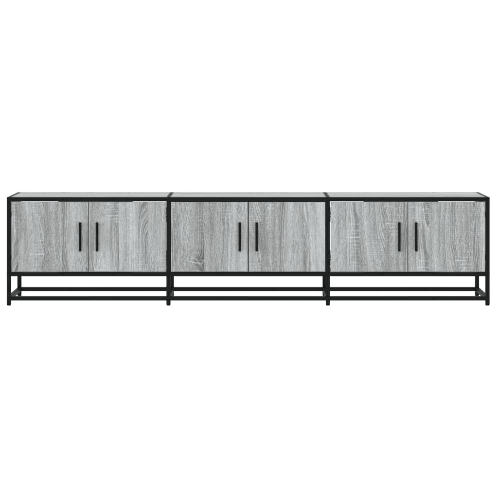 Meuble TV sonoma gris 180x35x41 cm bois d'ingénierie - XIOS