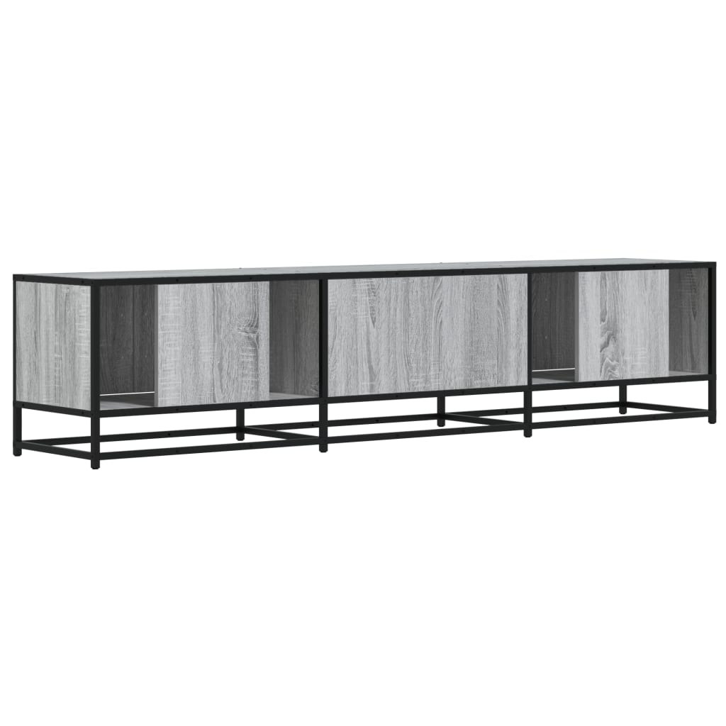 Meuble TV sonoma gris 180x35x41 cm bois d'ingénierie - XIOS
