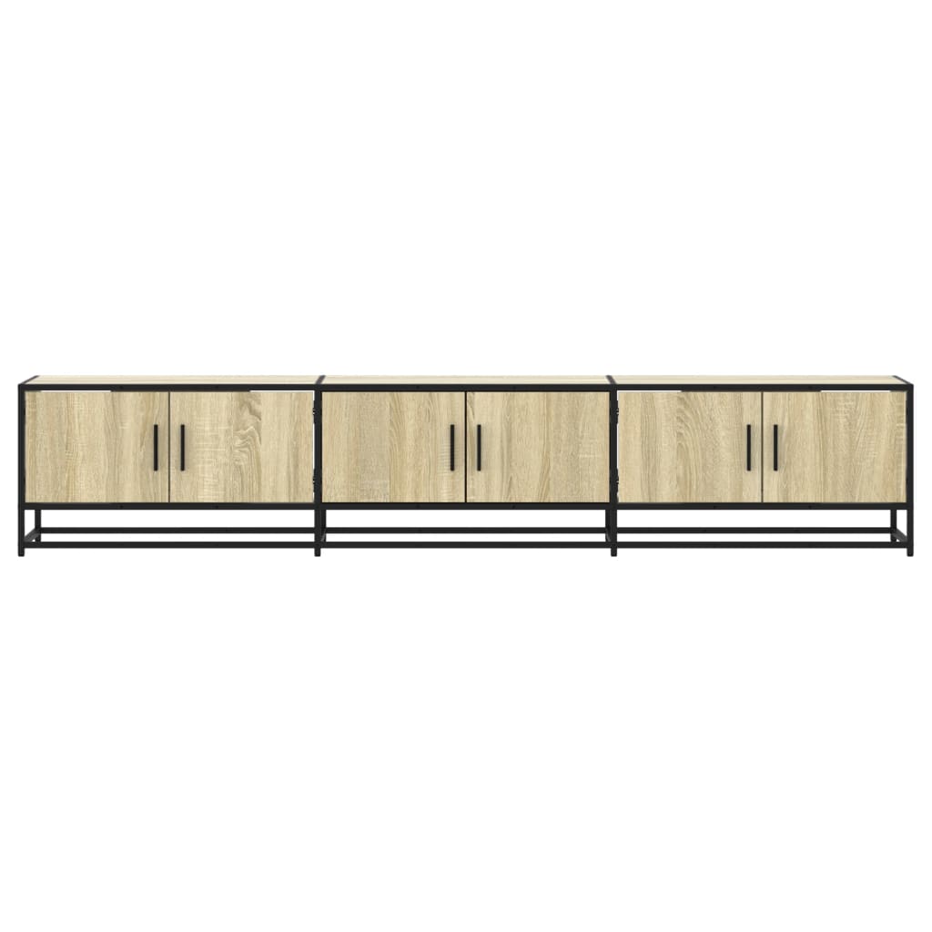 Meuble TV chêne sonoma 210x35x41 cm bois d'ingénierie - XIOS