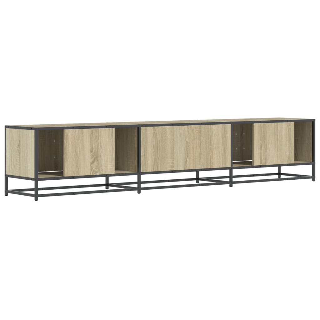 Meuble TV chêne sonoma 210x35x41 cm bois d'ingénierie - XIOS