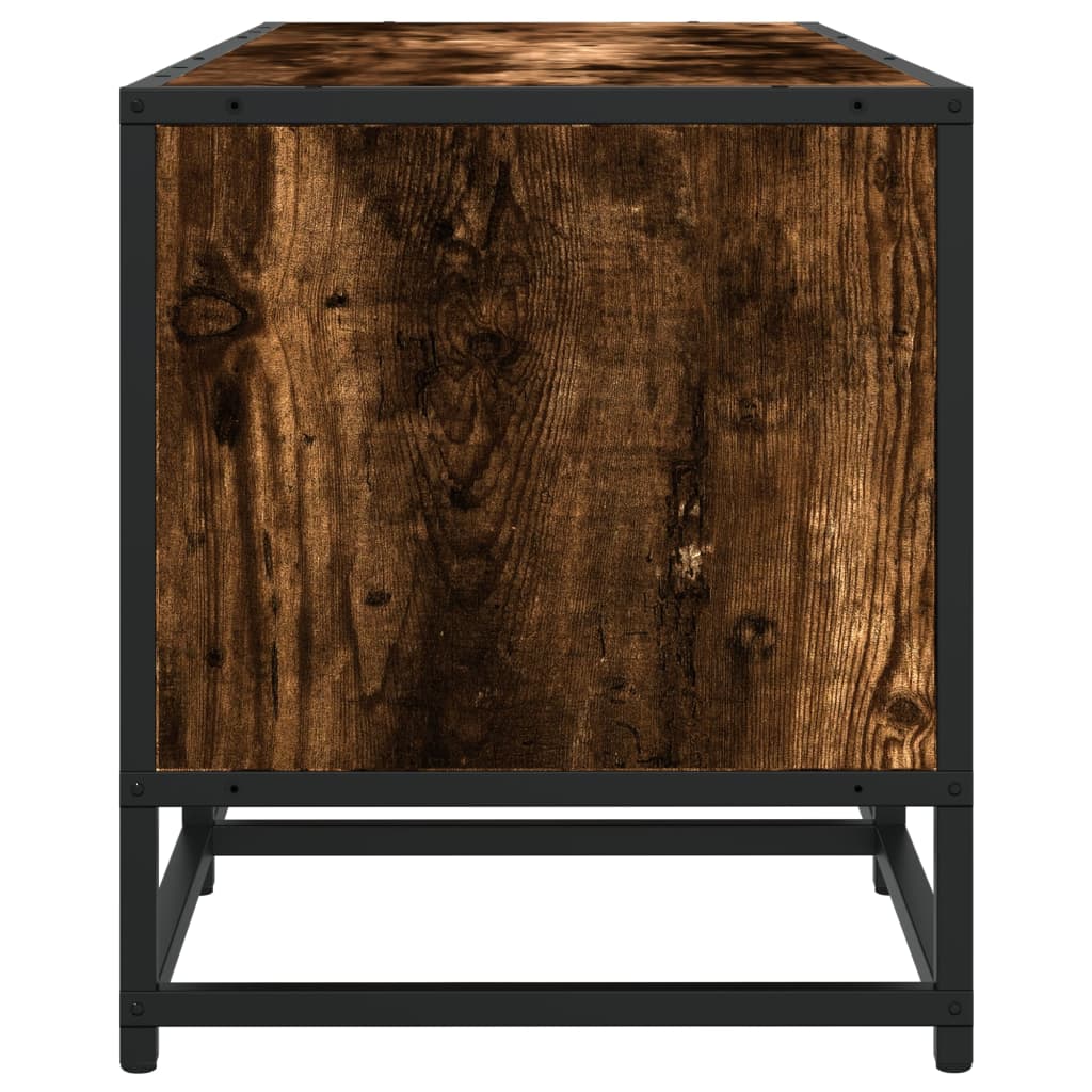 Meuble TV chêne fumé 210x35x41 cm bois d'ingénierie - XIOS
