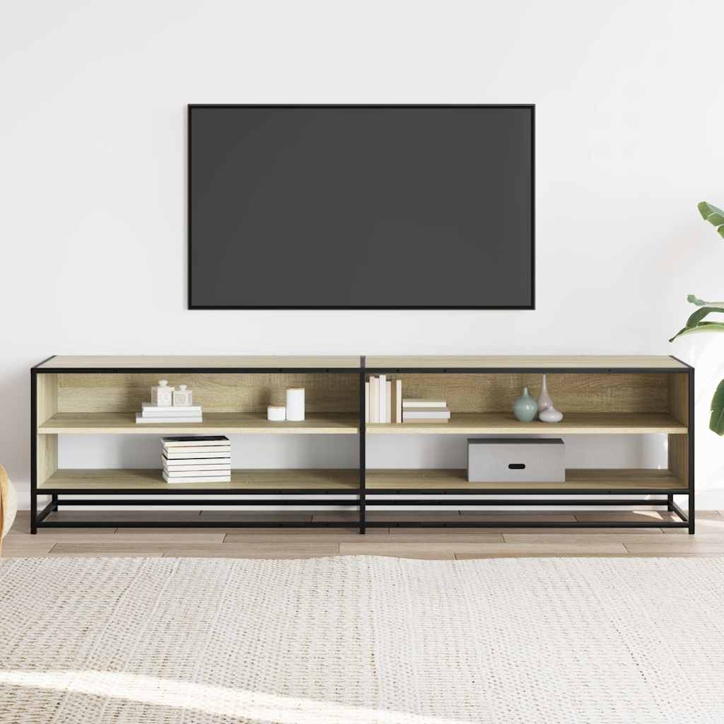 Meuble TV chêne sonoma 180,5x40x46 cm bois d'ingénierie - XIOS