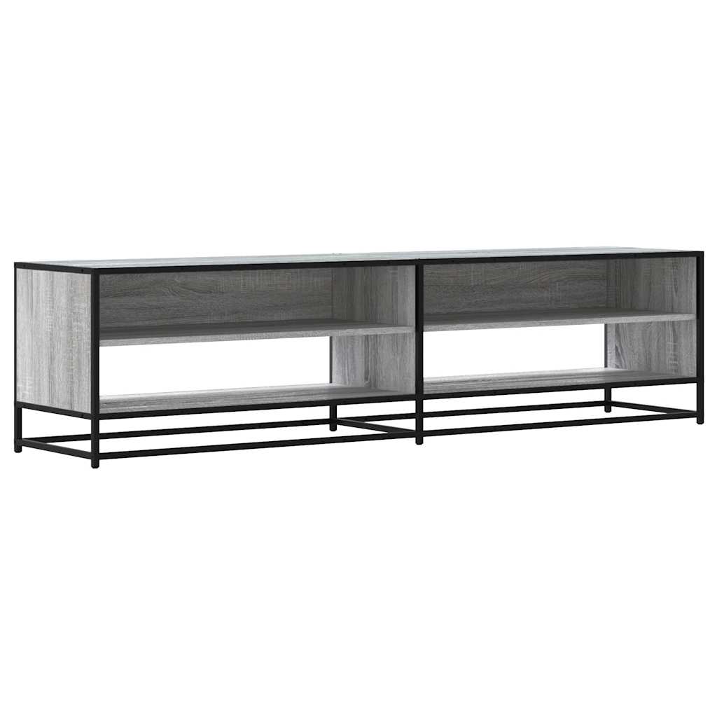 Meuble TV sonoma gris 180,5x40x46 cm bois d'ingénierie - XIOS