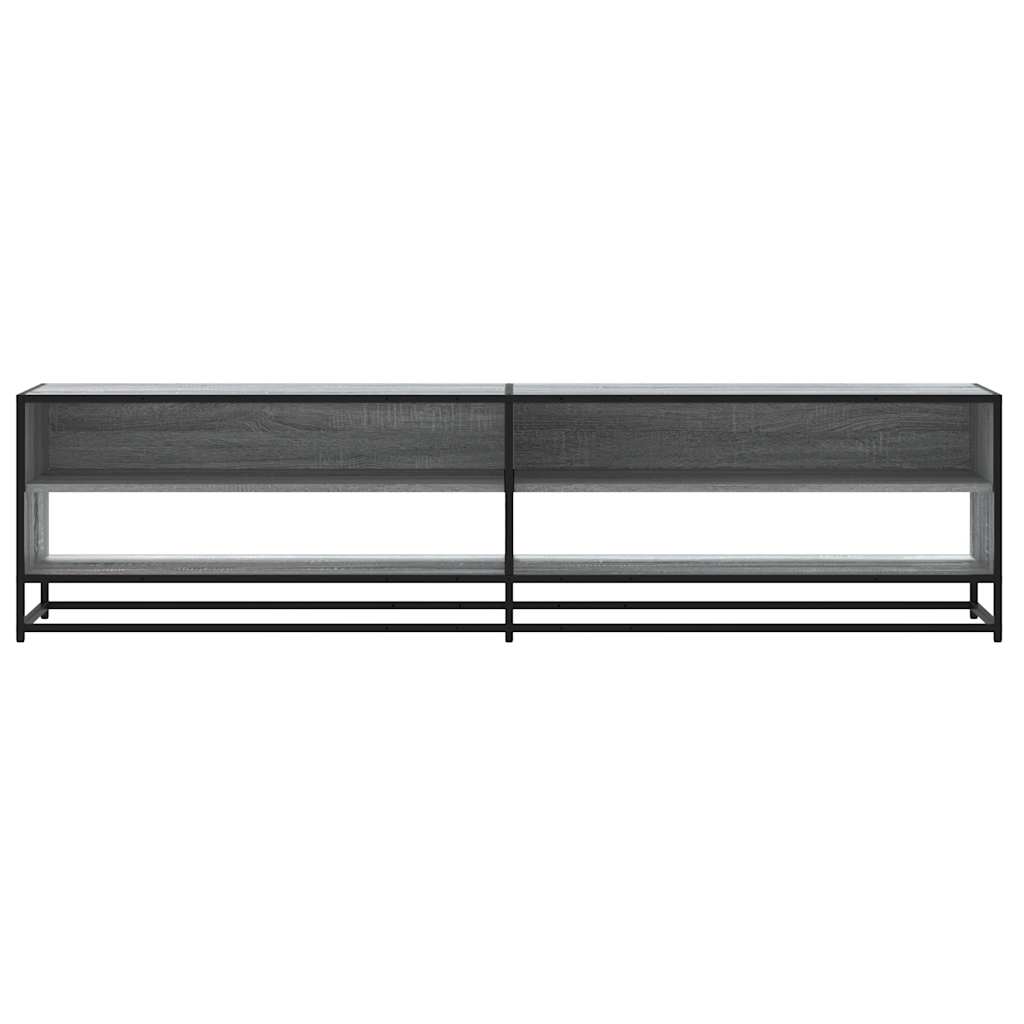 Meuble TV sonoma gris 180,5x40x46 cm bois d'ingénierie - XIOS