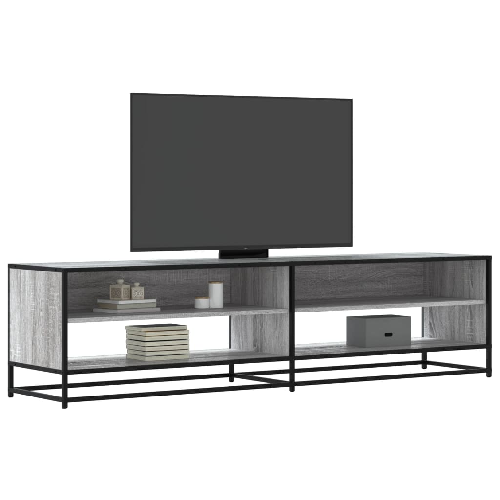Meuble TV sonoma gris 180,5x40x46 cm bois d'ingénierie - XIOS