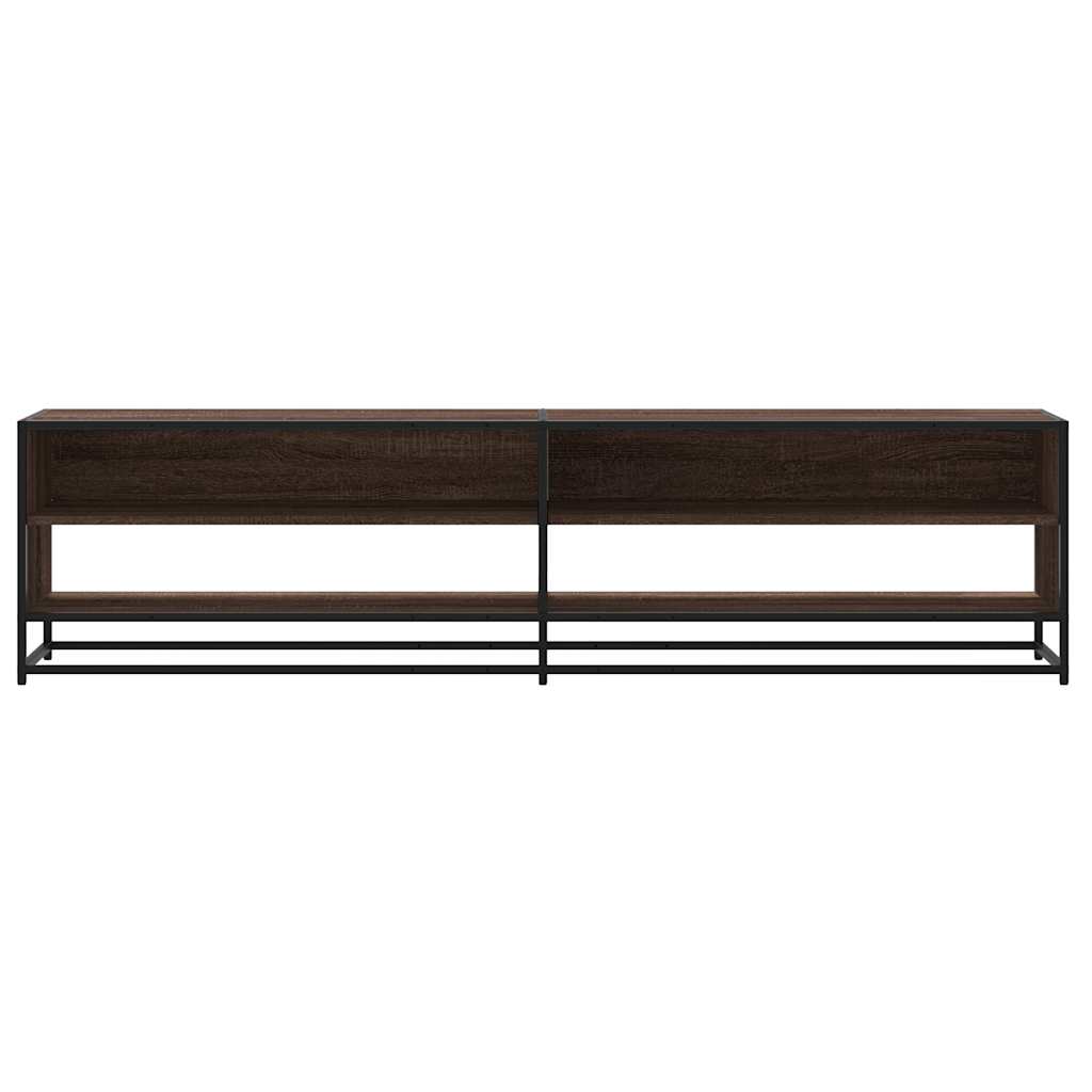 Meuble TV chêne marron 180,5x40x46 cm bois d'ingénierie - XIOS