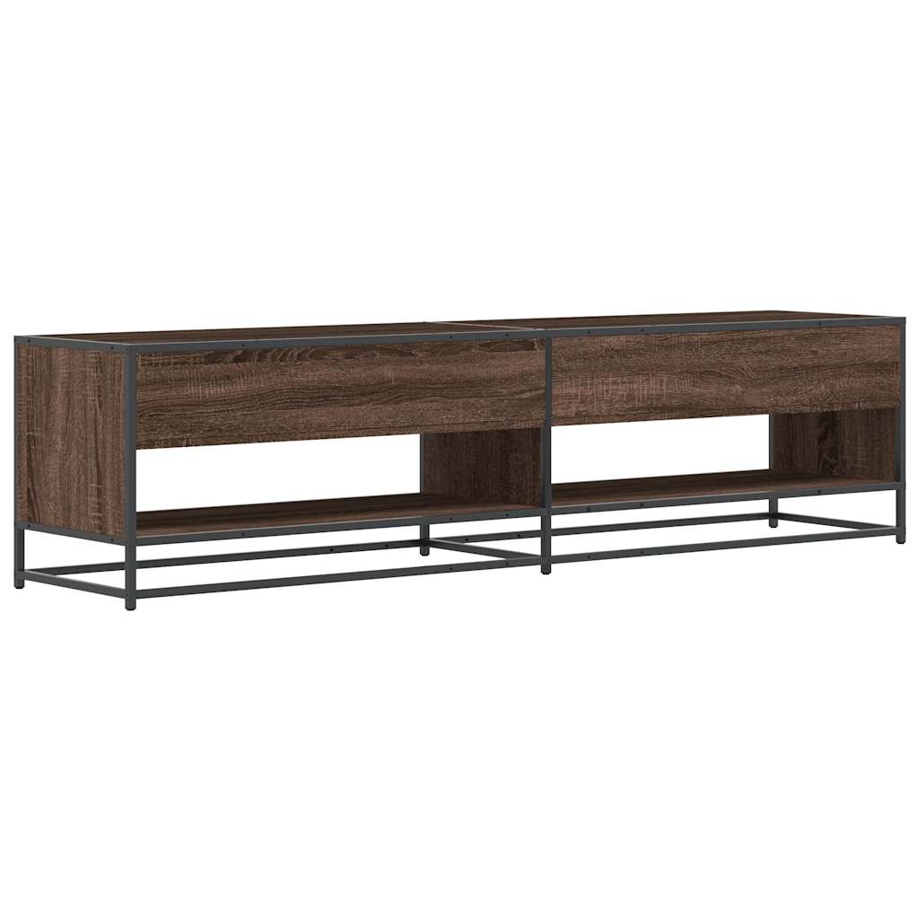 Meuble TV chêne marron 180,5x40x46 cm bois d'ingénierie - XIOS
