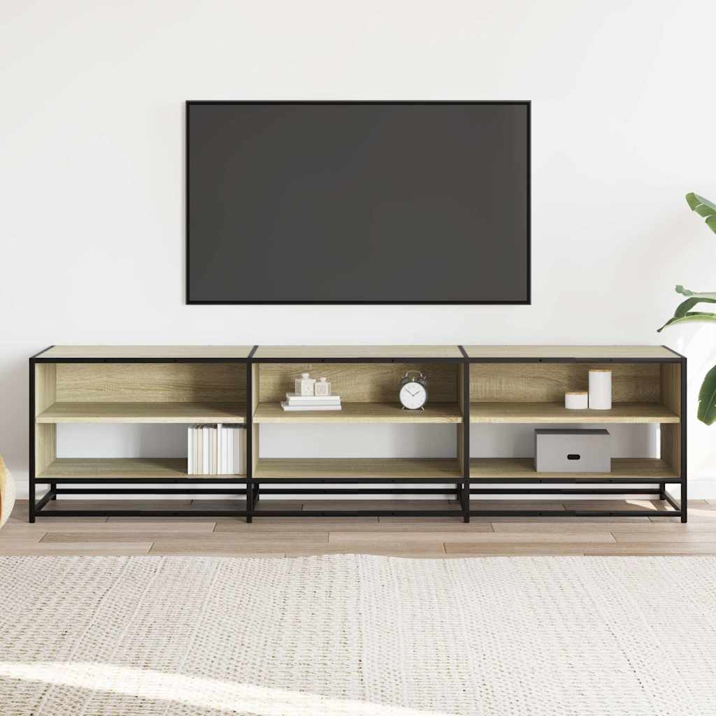 Meuble TV chêne sonoma 180x40x46 cm bois d'ingénierie - XIOS