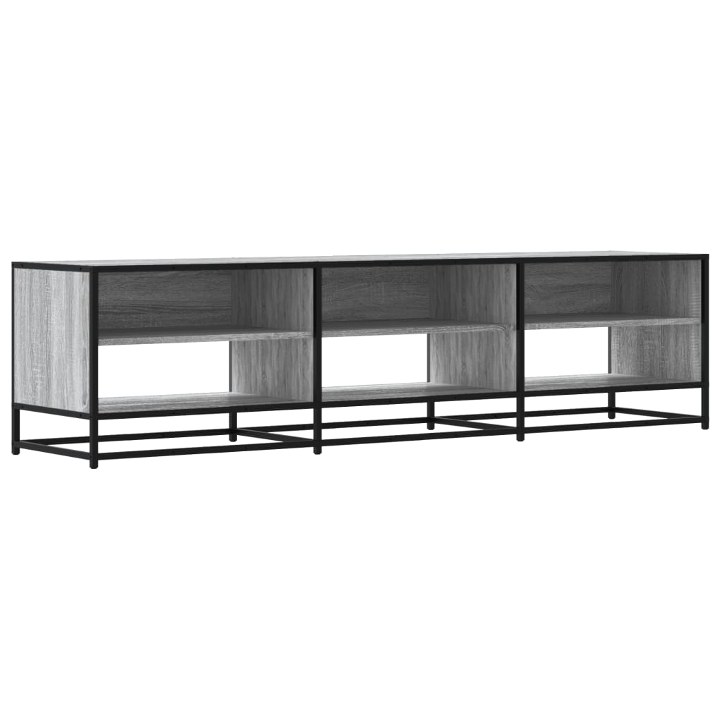 Meuble TV sonoma gris 180x40x46 cm bois d'ingénierie - XIOS