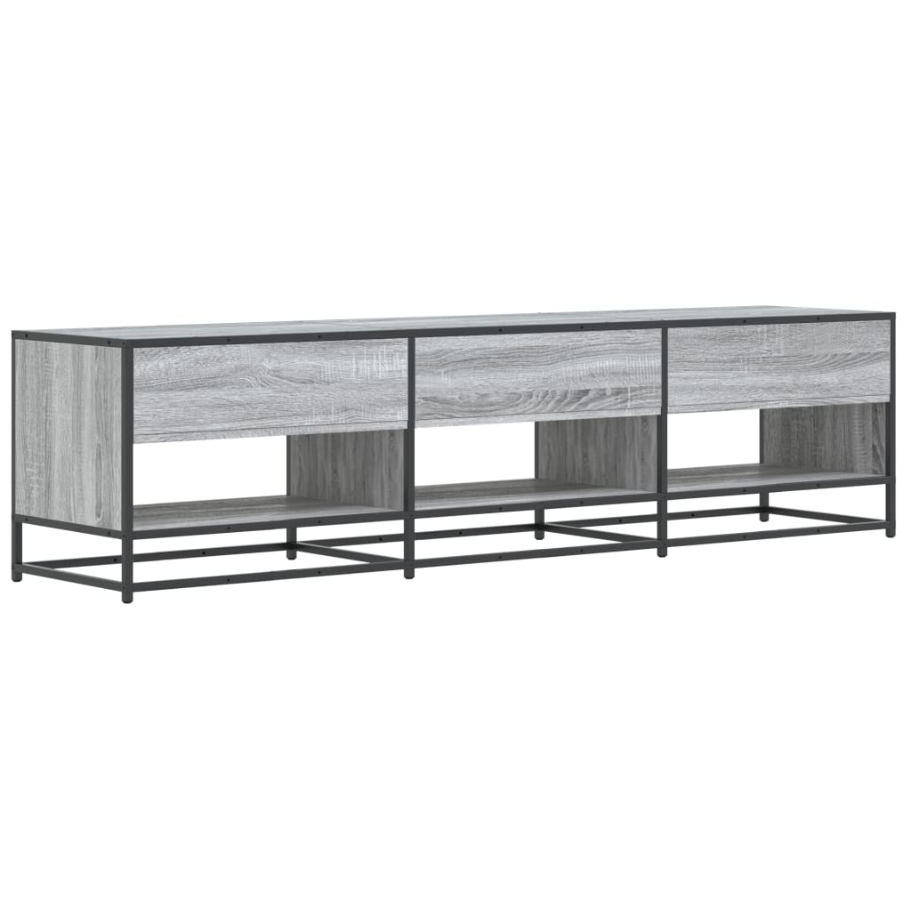 Meuble TV sonoma gris 180x40x46 cm bois d'ingénierie - XIOS