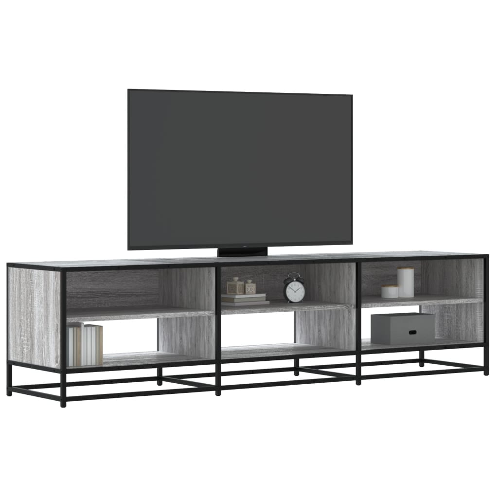 Meuble TV sonoma gris 180x40x46 cm bois d'ingénierie - XIOS