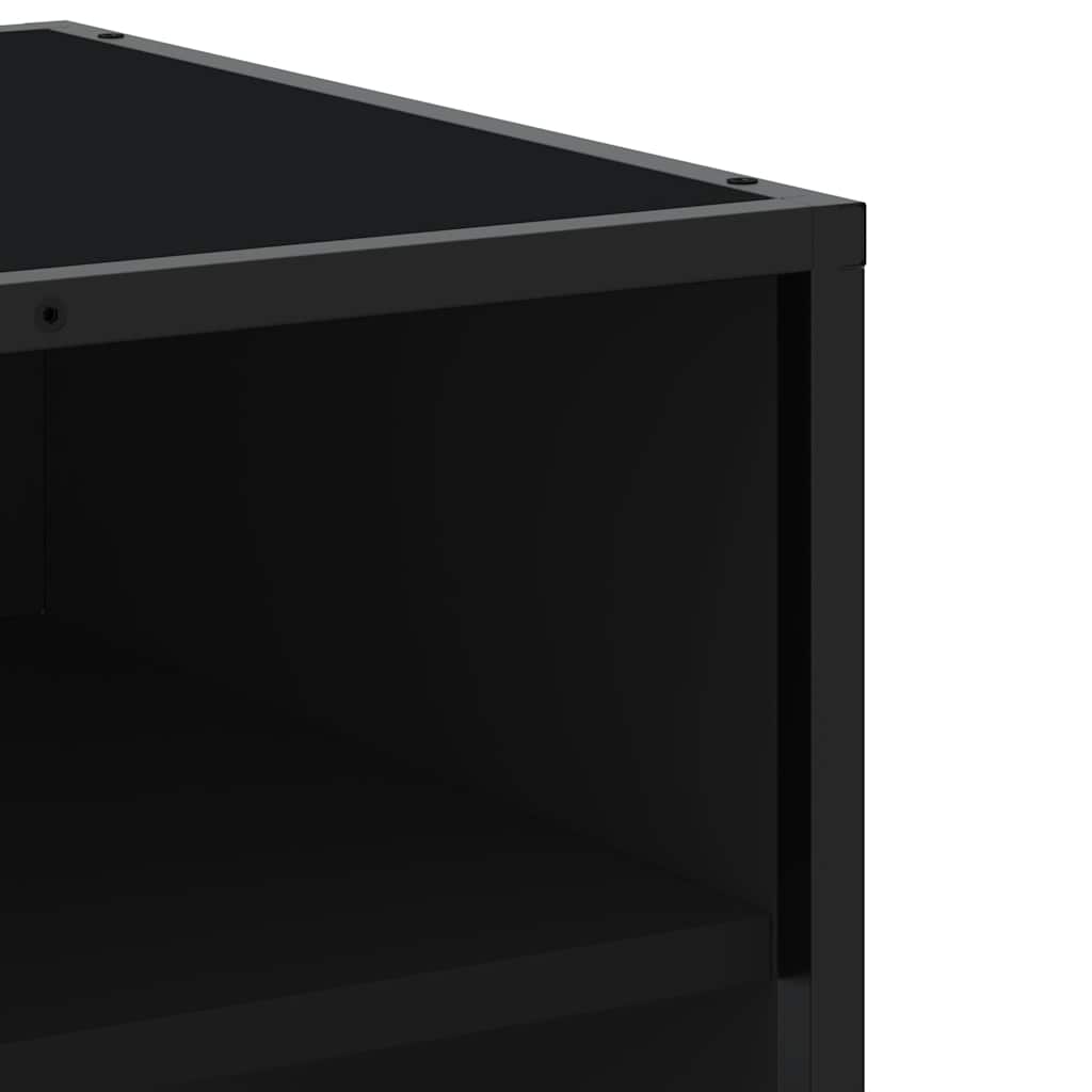 Meuble TV noir 270x40x46 cm bois d'ingénierie - XIOS