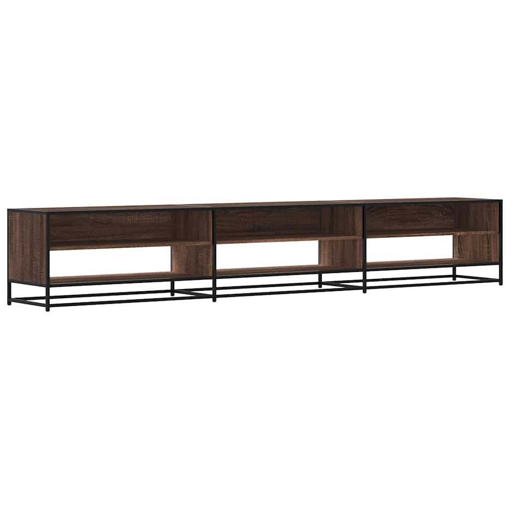 Meuble TV chêne marron 270x40x46 cm bois d'ingénierie - XIOS