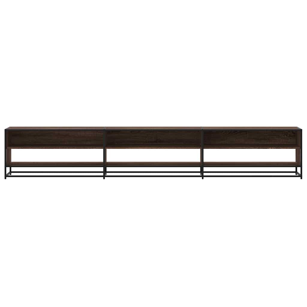 Meuble TV chêne marron 270x40x46 cm bois d'ingénierie - XIOS