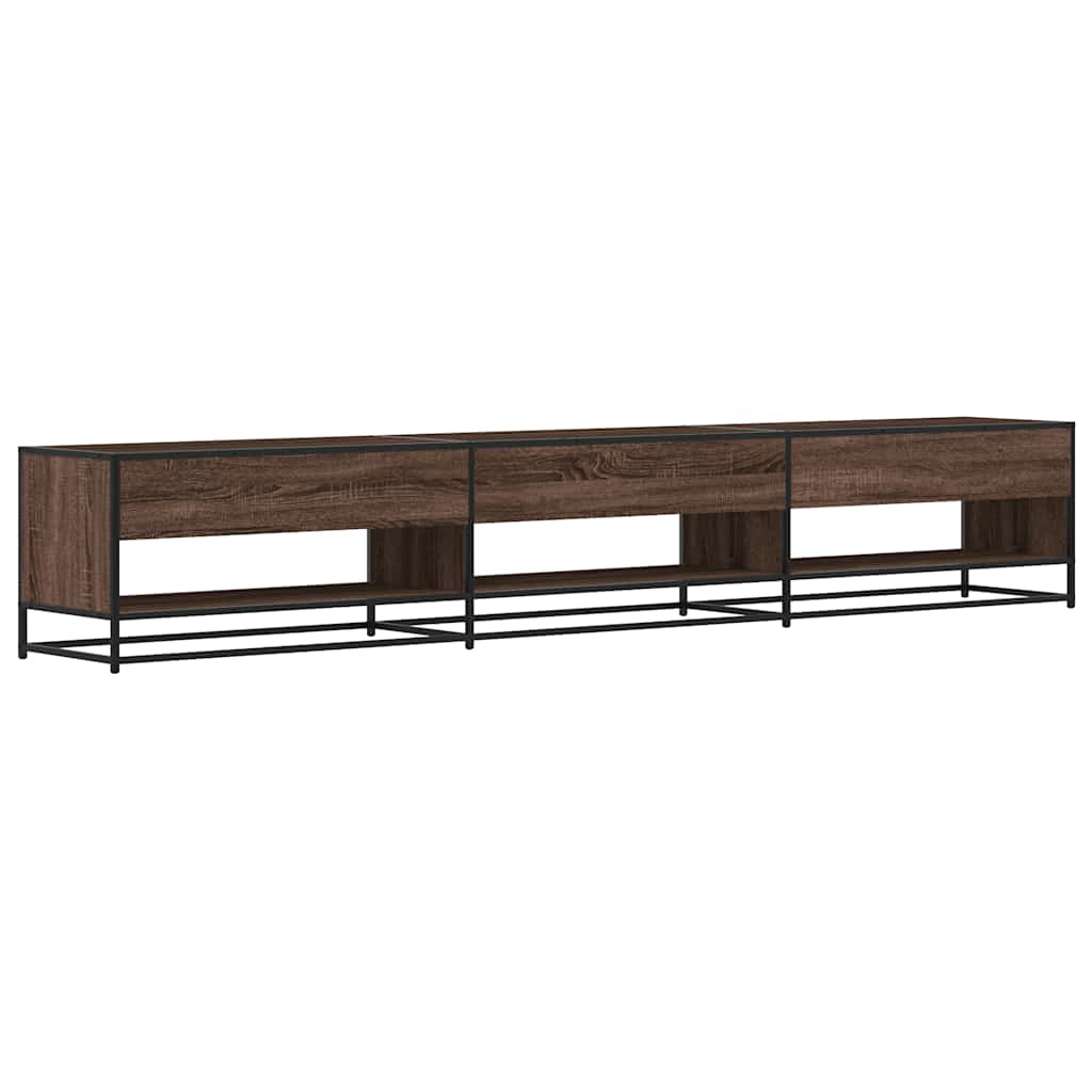 Meuble TV chêne marron 270x40x46 cm bois d'ingénierie - XIOS