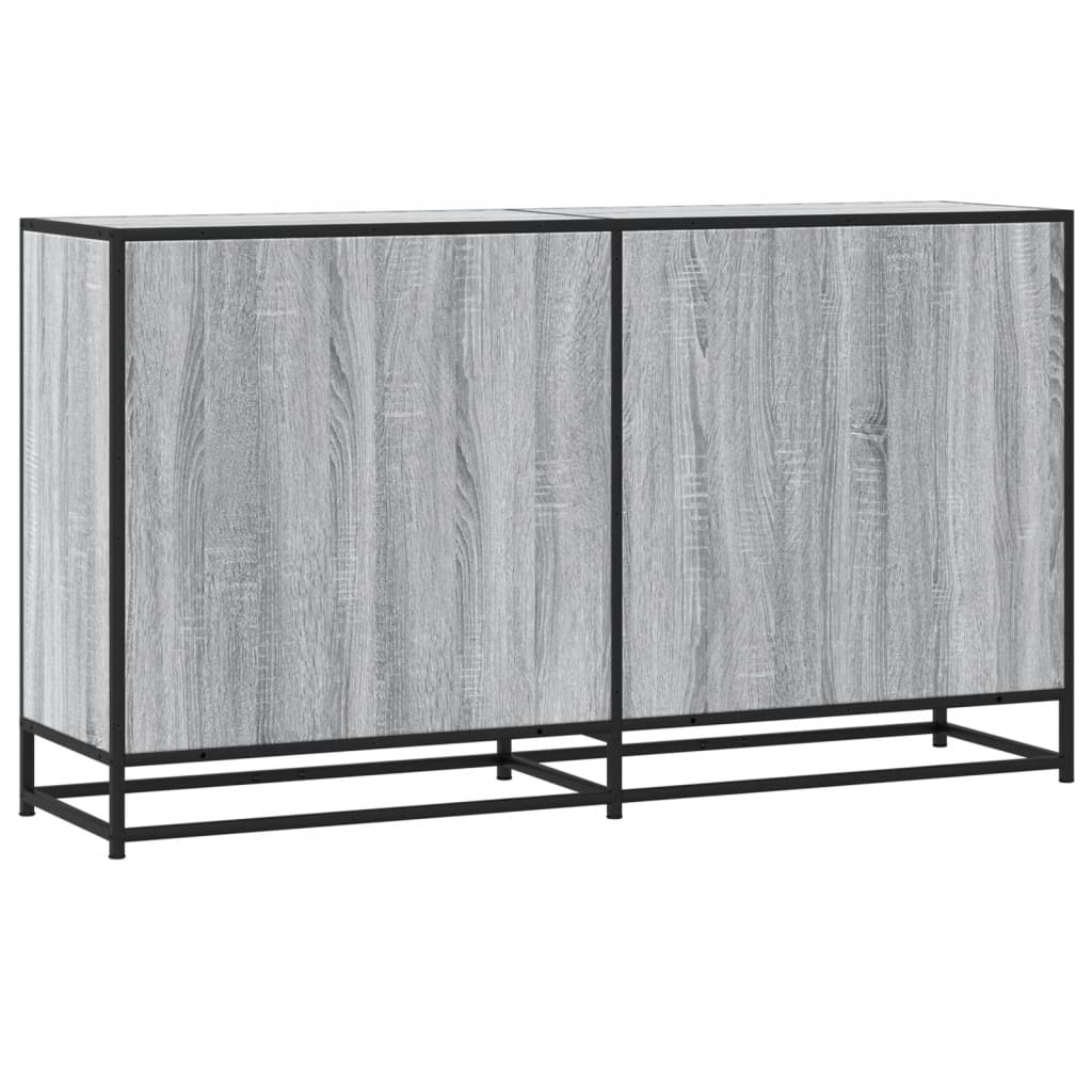 Buffet sonoma gris 134x35x76 cm bois d'ingénierie - XIOS
